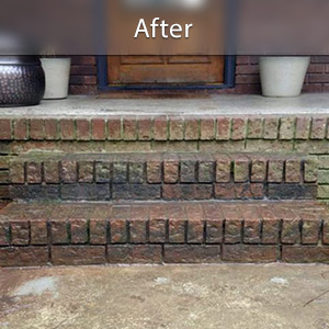 Sinking stairs repaired with PolyLevel® Greensboro