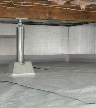 Installed crawl space insulation in Garner