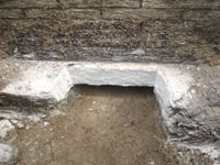 Preparing the foundation footing for a home foundation repair in Wake Forest