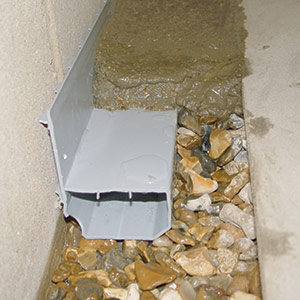 The WaterGuard® basement drain system.