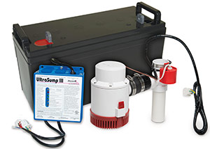 a battery backup sump pump system in Apex